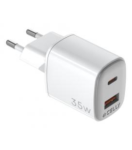 Celly UPTC1USB1USBC35 cargador de dispositivo móvil Universal Blanco Corriente alterna Carga rápida Interior