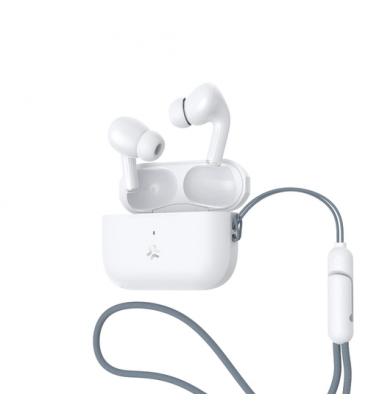 Celly HARMONYWH auricular y casco Auriculares Inalámbrico Dentro de oído Llamadas/Música USB Tipo C Blanco