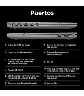 Portatil hp zbook power 16 g11 u7 - 155h 16gb ssd 512gb 16 pulgadas