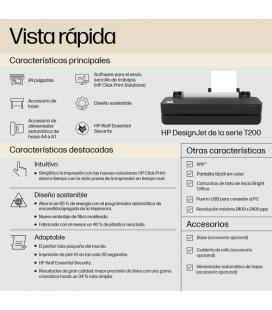 Plotter hp designjet t250 a1 - usb - red - wifi