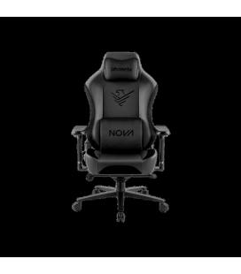 Nova silla gaming fabricada en cuero negro