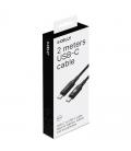 Celly cable usbc-usbc2 2mt led bk 100w