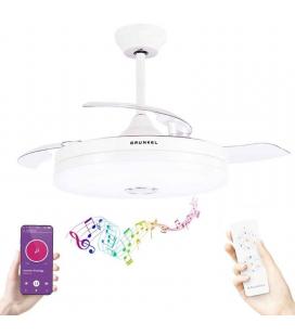 Ventilador de techo grunkel skywind-42bt2/ 30w/ 3 aspas 106cm/ 6 velocidades