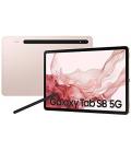 Tablet Samsung Galaxy Tab S8+ 12.4"/ 8GB/ 128GB/ Octacore/ 5G/ Rosa Dorado