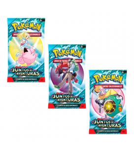 Pokemon tcg escarlata y púrpura juntos de aventuras sobre suelto