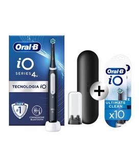 Cepillo dental braun oral-b io 4n/ incluye 10 recambios/ negro