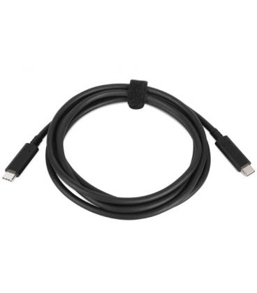 Cable usb 3.0 tipo-c/ usb tipo-c macho - usb tipo-c macho/ hasta 100w/ 1.8m/ negro