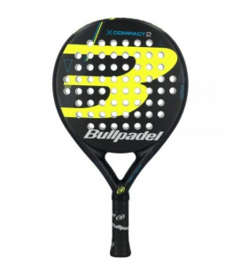 Pala de pádel bullpadel x-compact 2/ negra y amarilla