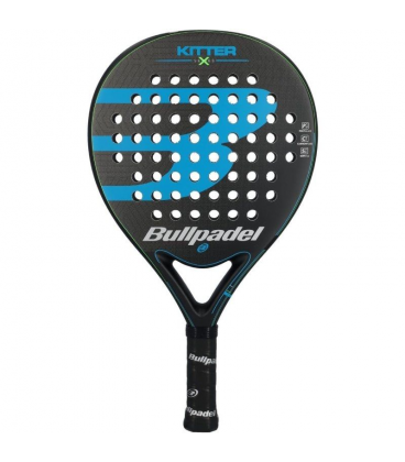 Pala de pádel bullpadel kitter x blue/ negra y azul