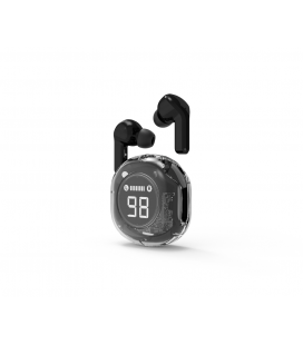 AURICULARES GEMBIRD TWST-01-BK TRANSPARENTES NEGRO BT