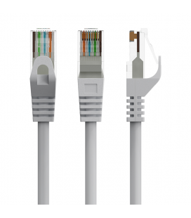 CABLE RED GEMBIRD UTP CAT6 0,50M COBRE GRIS
