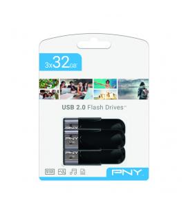 USB 2.0 PNY 3X 32GB ATTACHE4 PACK