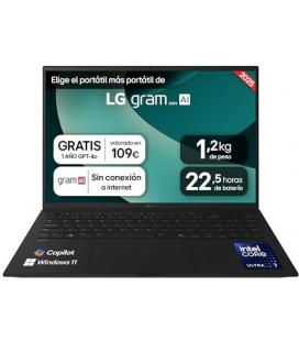 Portátil lg gram 16z90t-g.aa78b intel core ultra 7-255h/ 16gb/ 1tb ssd/ 16'/ win11