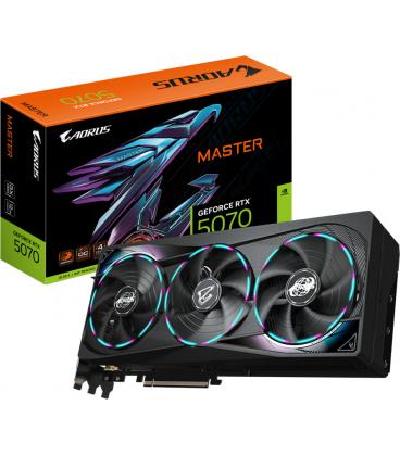 Tarjeta Gráfica Gigabyte GeForce RTX 5070 AORUS MASTER 12GB GDDR7 Reflex 2 RTX AI DLSS4