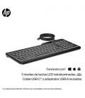 Teclado hp 405 multidispositivo/ negro