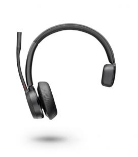 Auricular inalámbrico poly voyager 4310 para microsoft teams + adaptador bt700/ con micrófono/ bluetooth/ negro