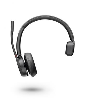 Auricular inalámbrico poly voyager 4310 para microsoft teams + adaptador bt700/ con micrófono/ bluetooth/ negro