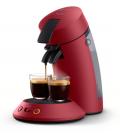 Cafetera de cápsulas philips senseo original plus csa210/91/ compatible cápsulas senseo/ roja