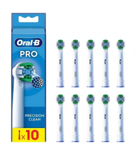 Cabezal de recambio braun para cepillo braun oral-b pro precision clean/ pack 10 uds