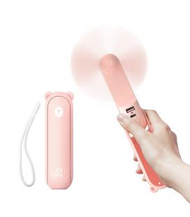 Ventilador portatil jisulife life 8 plus rosa