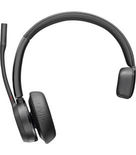 Auricular inalámbrico poly voyager 4310-m para microsoft teams + adaptador bt700 + base de carga/ con micrófono/ bluetooth/