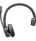 Auricular inalámbrico poly voyager 4310-m para microsoft teams + adaptador bt700 + base de carga/ con micrófono/ bluetooth/