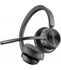 Auriculares inalámbricos poly voyager 4320 para microsoft teams + adaptador bt700/ con micrófono/ bluetooth/ negros