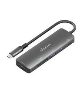 Docking usb tipo-c aisens asuc-5p011-gr/ 1xhdmi/ 2xusb/ 1xusb tipo-c pd/ 1xlector tarjetas/ gris