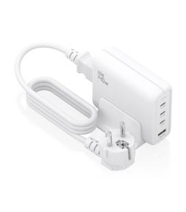 Cargador sobremesa gan aisens asch-140w4p055-w/ 3xusb tipo-c/ 1xusb/ 140w