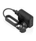Cargador sobremesa gan aisens asch-140w4p056-bk/ 3xusb tipo-c/ 1xusb/ 140w