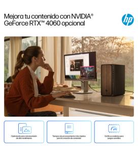 Pc hp omnidesk desktop m03-0014ns intel core ultra 5-225/ 16gb/ 1tb ssd/ sin sistema operativo