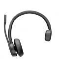 Auricular inalámbrico poly voyager 4310 + adaptador bt700/ con micrófono/ bluetooth/ negro