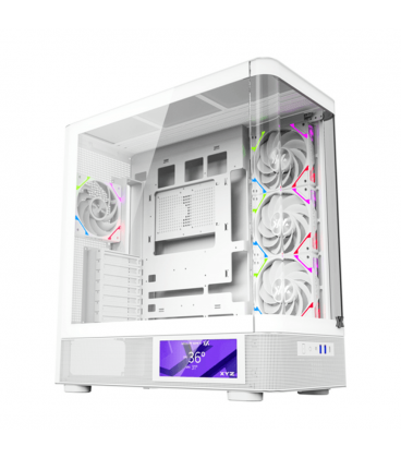 Torre PC XYZ Quantum Pro Pantalla 6.2” Cristal Curvo 4xA-RGB ATX/Micro-ATX/Mini-ITX