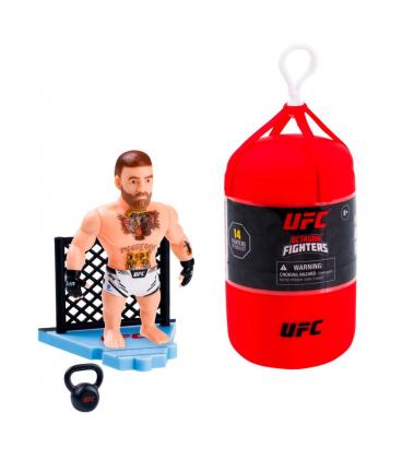 Ufc punching bag figura articulada 7 -5 cms + set lucha 1 unidad aleatoria