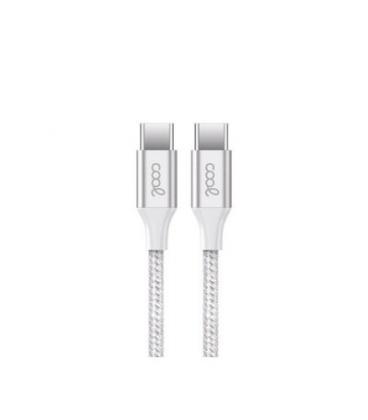CABLE COOL USB-C A USB-C 1,2M N NYLON WHITE