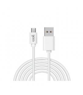 CABLE COOL USB-C A USB 3M WHITE