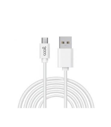 CABLE COOL USB-C A USB 3M WHITE