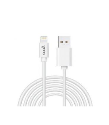 CABLE COOL USB LIGHTNING 3M WHITE