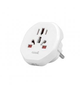ADAPTADOR ENCHUFE COOL UNIVERSAL EUROPA WHITE
