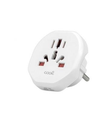 ADAPTADOR ENCHUFE COOL UNIVERSAL EUROPA WHITE