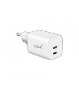 CARGADOR COOL DUAL USBC 35W ULTRA CARGA WHITE