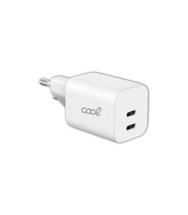 CARGADOR COOL DUAL USBC 35W ULTRA CARGA WHITE