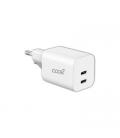 CARGADOR COOL DUAL USBC 35W ULTRA CARGA WHITE