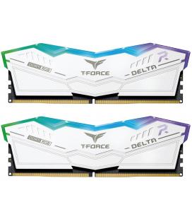 Memoria RAM Team Group T-FORCE DELTA RGB DDR5 Blanca 6000MHz 32GB 2x16GB CL28 Dual AMD EXPO e Intel