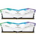 Memoria RAM Team Group T-FORCE DELTA RGB DDR5 Blanca 6000MHz 32GB 2x16GB CL28 Dual AMD EXPO e Intel