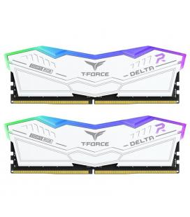 Memoria RAM Team Group Delta White RGB DDR5 6000MHz 32GB 2x16GB CL30 Dual AMD EXPO e Intel XMP Blanco