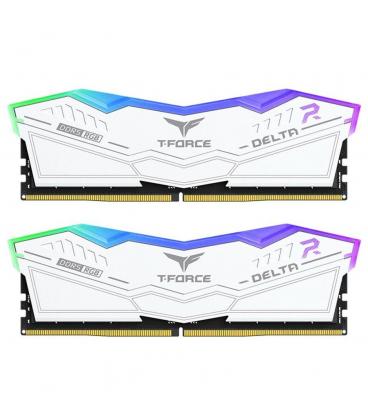Memoria RAM Team Group Delta White RGB DDR5 6000MHz 32GB 2x16GB CL30 Dual AMD EXPO e Intel XMP Blanco