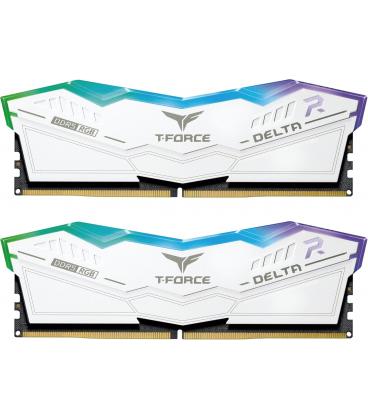 Memoria RAM Team Group T-Force Delta RGB White DDR5 6000MHz 64GB 2x32GB CL38