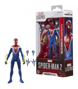 Figura hasbro marvel legends series spider - man 2 miles morales (upgraded suit style)