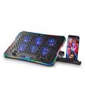 Soporte Refrigerante NGS Hero Stand para Portátiles hasta 15.6"/ Iluminación LED